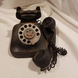 Vintage Telephone Resin Figurine